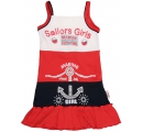 detské dievčenské šaty Saylors girl - červené